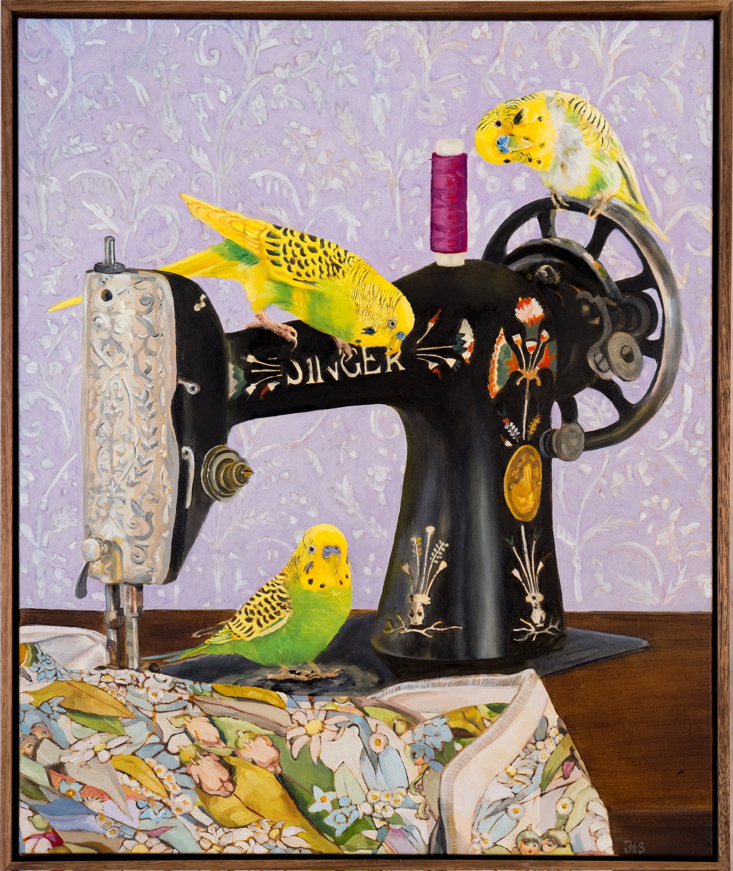 Sopranos - budgies on a Singer