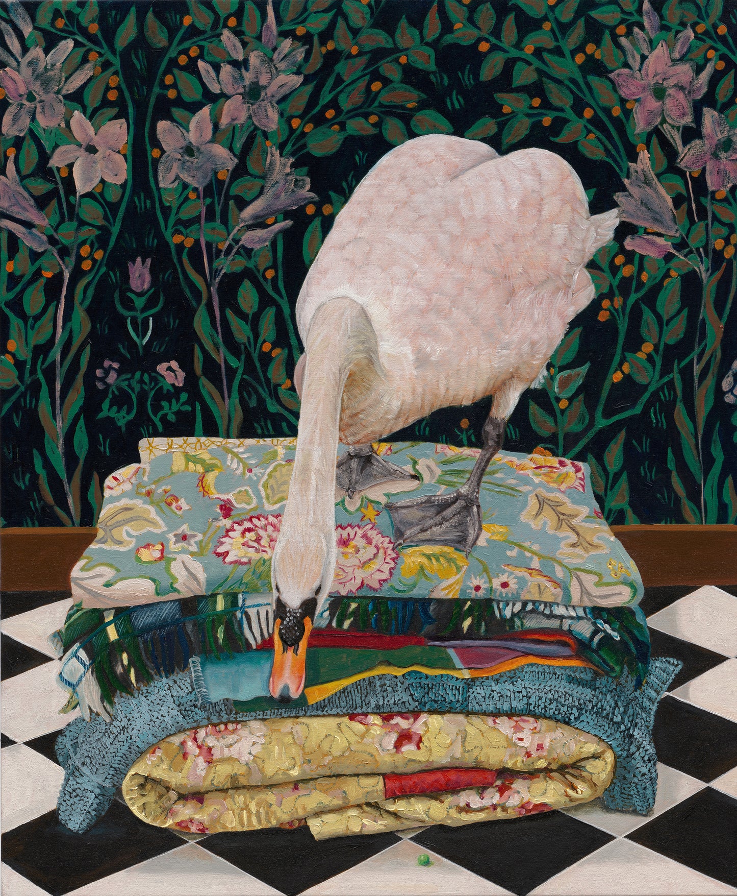 I have scarcely closed my eyes all night. Heaven only knows what was in the bed. Fine art print