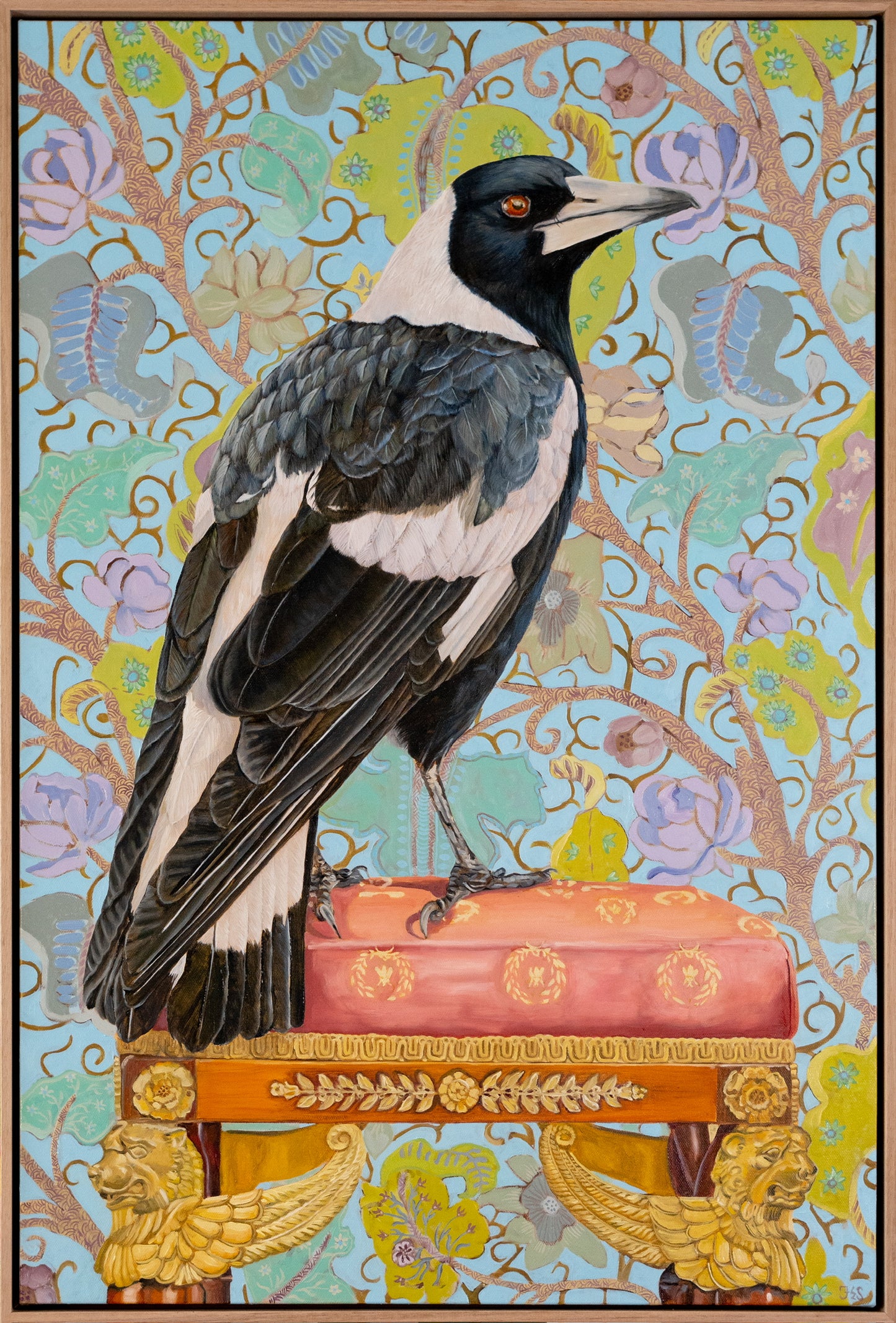 Spellbinder - Magpie on Freddy's footstool