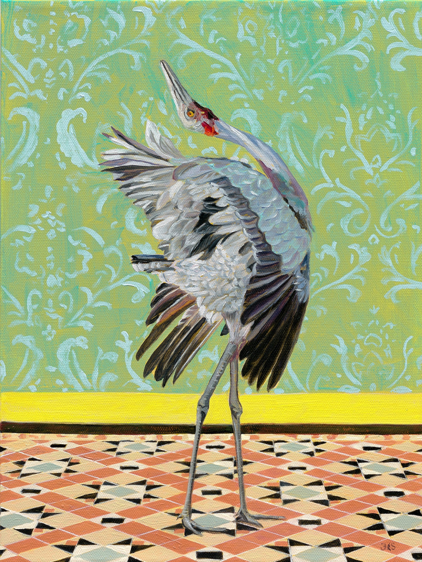 Diva, Brolga A3 size fine art print