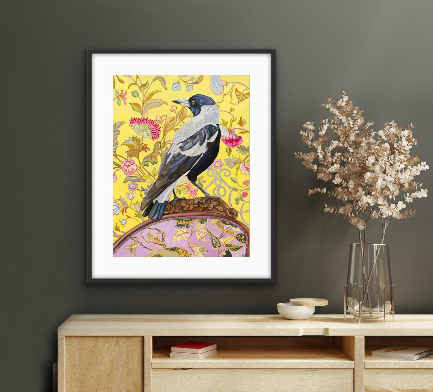 kosciuszko Magpie Limited Edition Fine Art Print - Fiona Smith Art & Writing