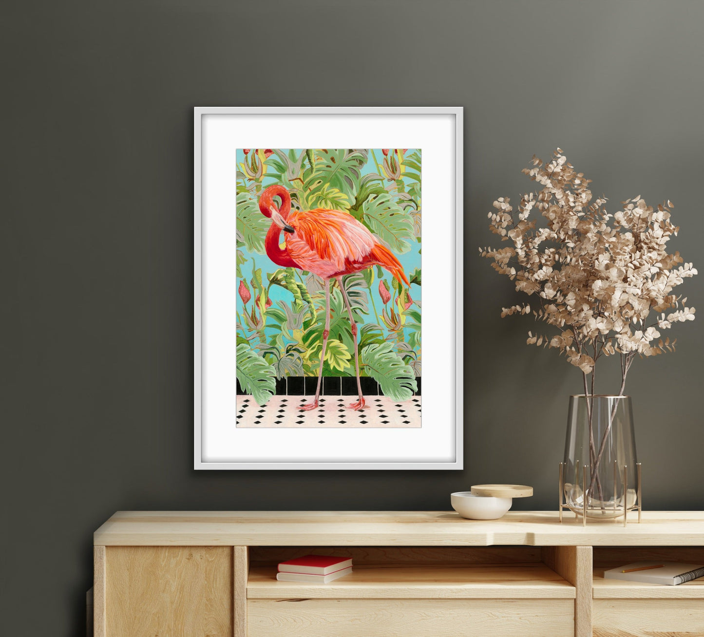 Lost Flamingo limited edition fine art print - Fiona Smith Art & Writing