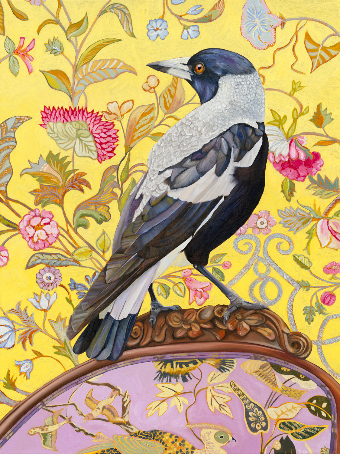 kosciuszko Magpie Limited Edition Fine Art Print - Fiona Smith Art & Writing