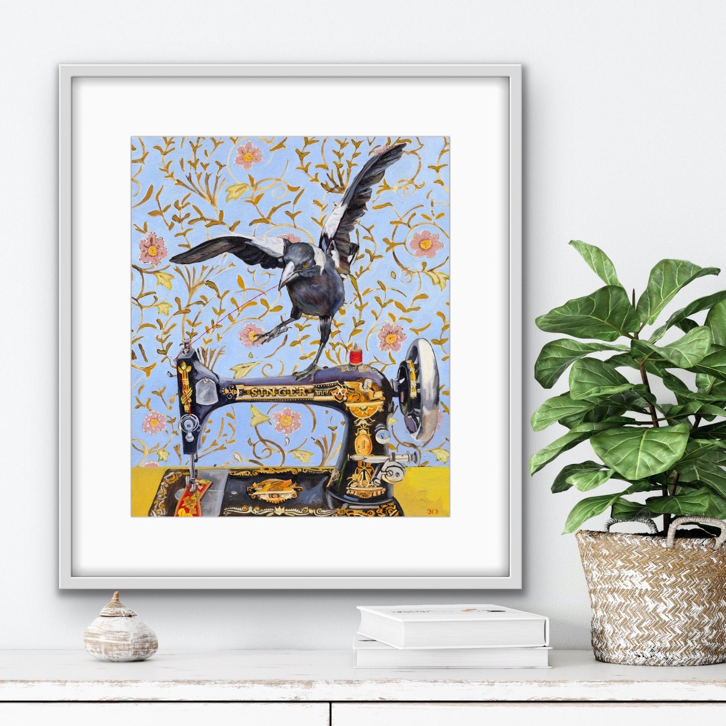The singer and the songbird limited edition fine art print - Fiona Smith Art & Writing