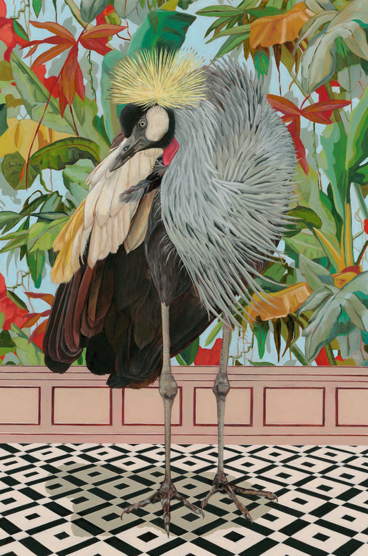 A Chance That She Cares - Grey Crowned Crane