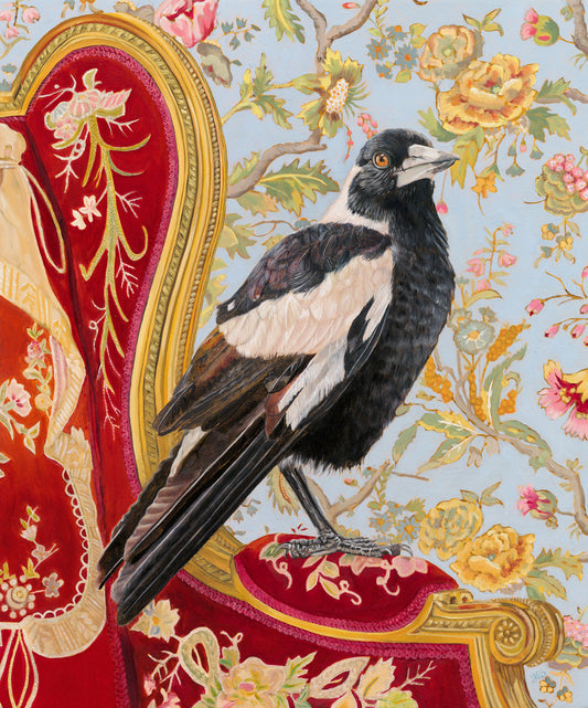 Titan - Magpie on a Rothschild's chair